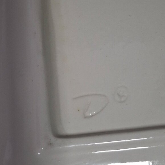 Handpainted Ceramic Rectangular Tray By Valerie Santana 2018 Coastal Dune - Picture 6 of 6